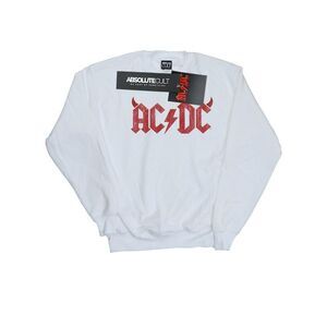 AC/DC Mens Horns Logo Sweatshirt / White